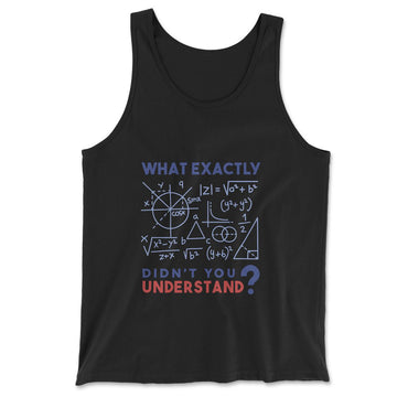 What Exactly Didn't You Understand Men/Unisex Tank in Black color